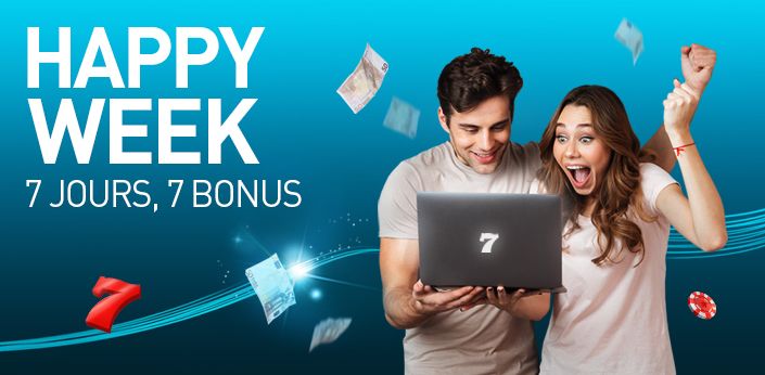 Remportez un prix sur 777.be avec le Happy Week ! Remportez un prix sur 777.be avec le Happy Week !