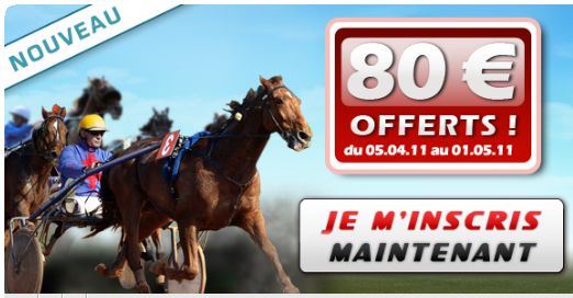 Promotion bonus de bienvenue ? 80 euros sur Zeturf Promotion bonus de bienvenue ? 80 euros sur Zeturf