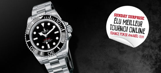 Gagnez une Rolex Submariner au Sunday Surprise de Winamax Gagnez une Rolex Submariner au Sunday Surprise de Winamax