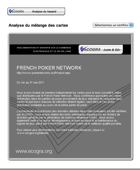 MyPok : mélange des cartes certifié conforme MyPok : mélange des cartes certifié conforme
