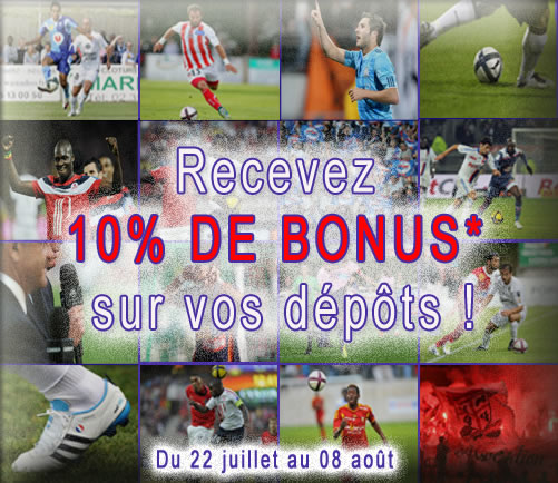 Gagnez 10% de bonus sur vos dép?ts avec France-Pari Gagnez 10% de bonus sur vos dép?ts avec France-Pari