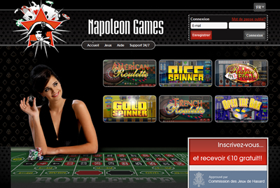 Napoleon Games casino légal en Belgique
