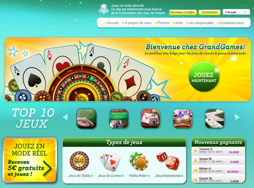 GrandGames.be : site de jeux de casino légal en Belgique GrandGames.be : site de jeux de casino légal en Belgique