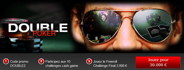 Gagnez 13.000€ au Double Poker sur Everest Poker Gagnez 13.000€ au Double Poker sur Everest Poker