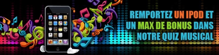 Un ipod et des bonus à gagner sur Casino777 Un ipod et des bonus à gagner sur Casino777