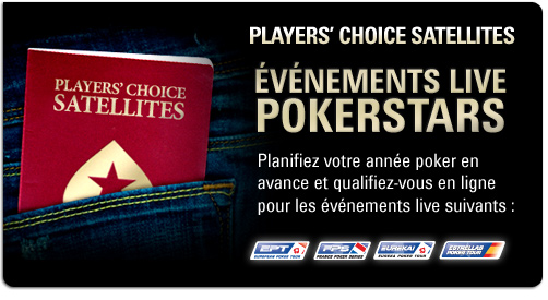 Gagnez le package de votre choix sur PokerStars.be